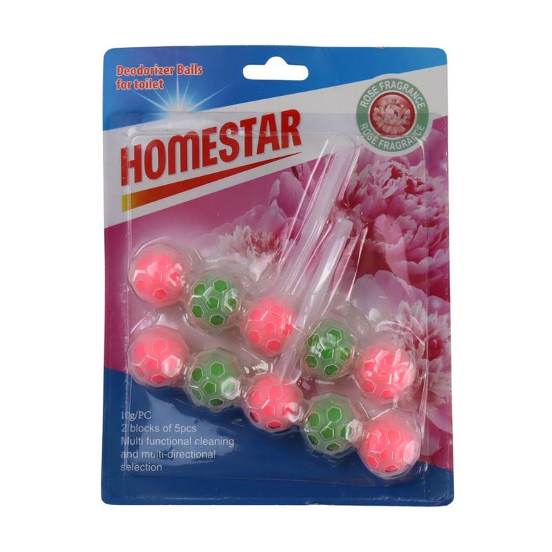 Deodorizer ball, 2х5 pcs,HOMESTAR, Rose
