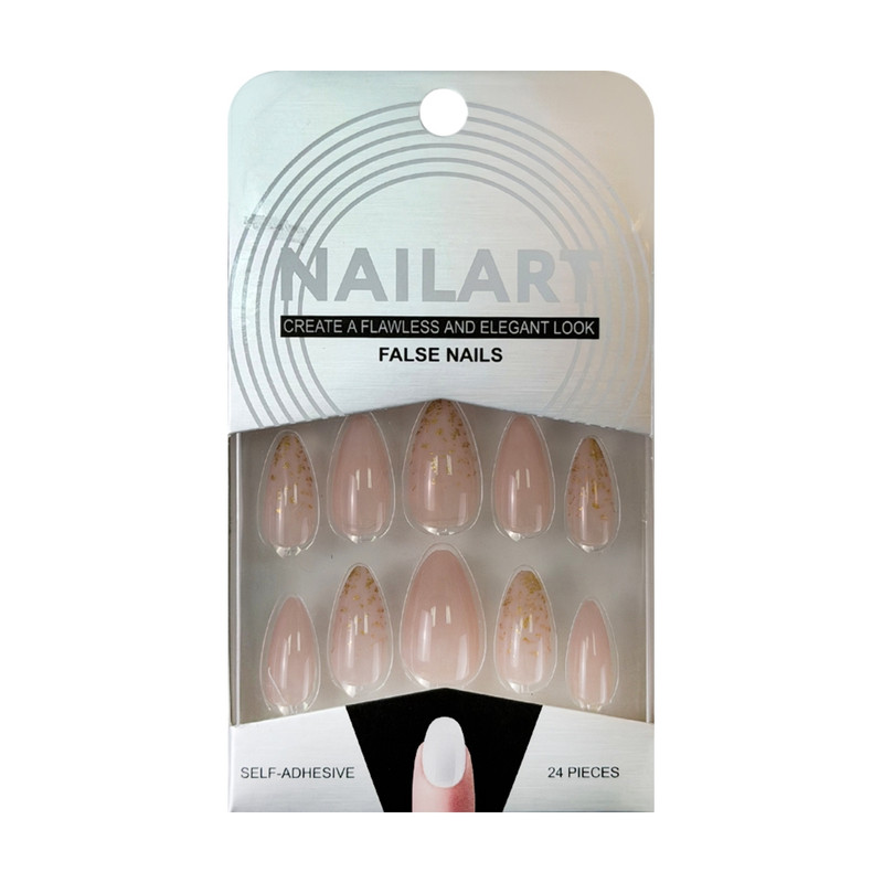 Set of false self-adhesive nails, 24 pcs, assorted