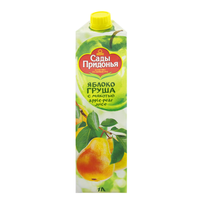 Juice with pulp Sady Pridonya Apple&Pear 1 L