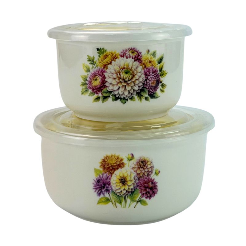 Set of salad bowls with lids, 2 pcs