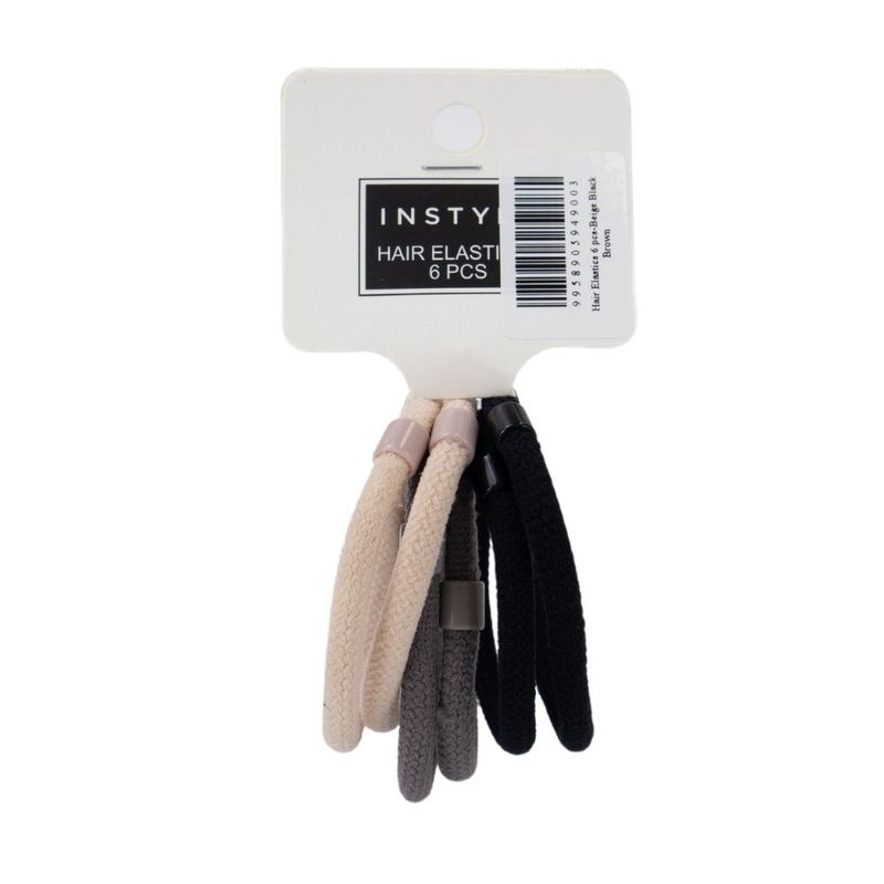 Hair elastics, INSTYLE, 6 pcs