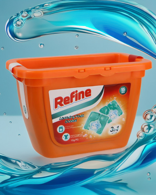 Laundry pods, 15pcs, REFINE, Ocean