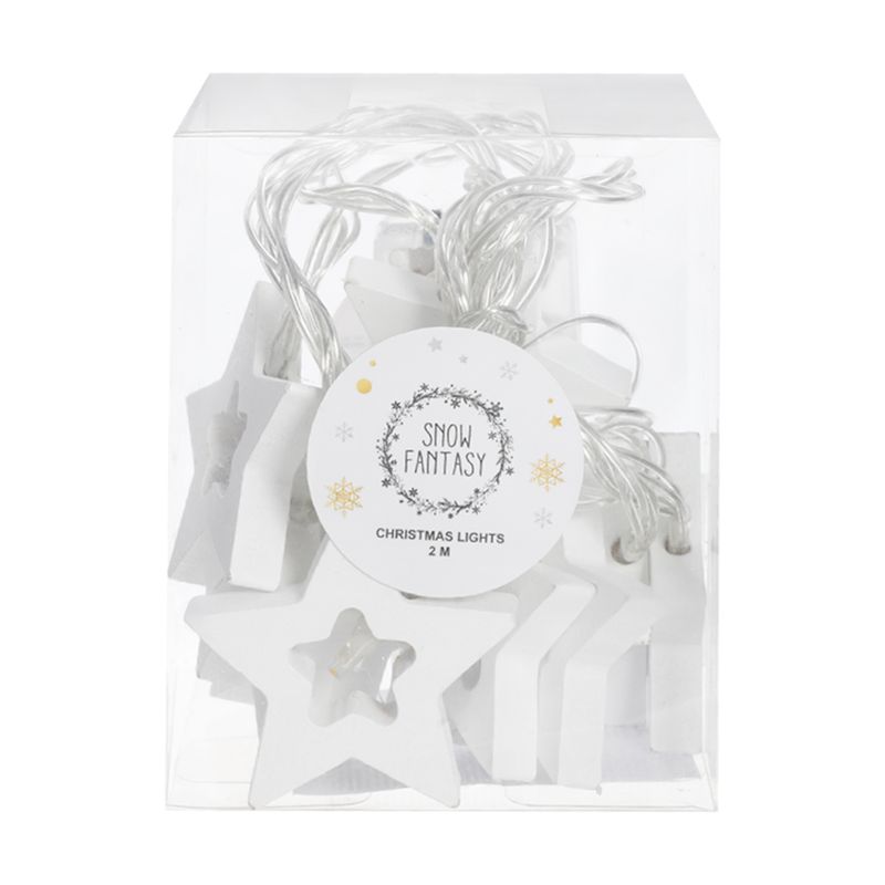 Christmas garland, 2 m, white