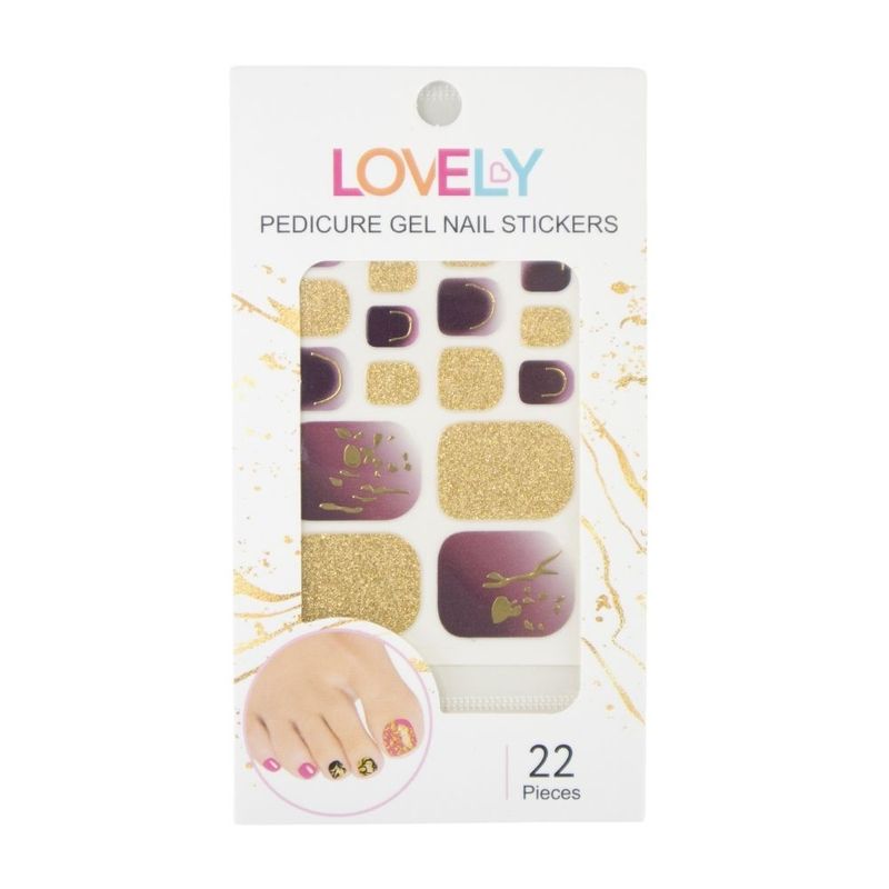 Pedicure gel nail stickers Lovely
