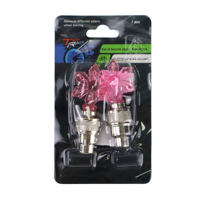 Set of bicycle nipple flashlights, 2 pcs