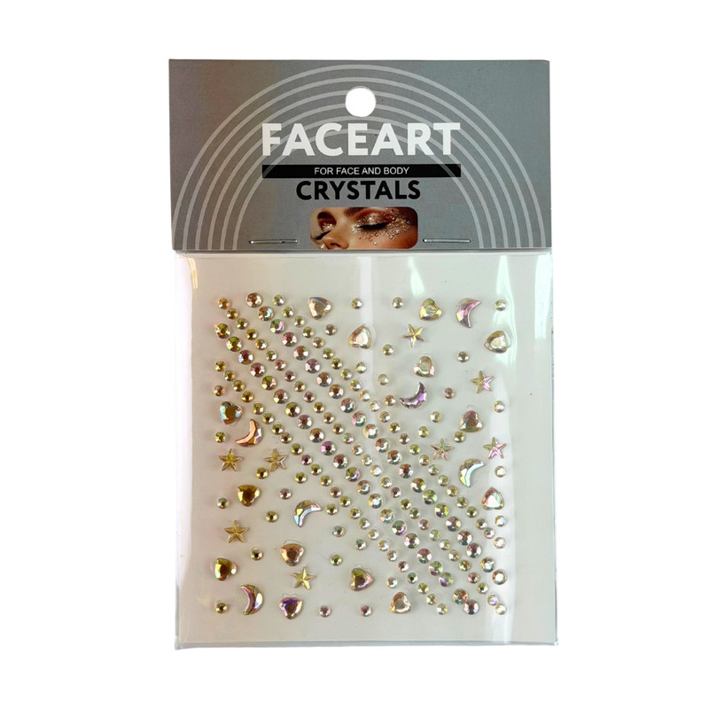 Crystal set for face and body, assorted