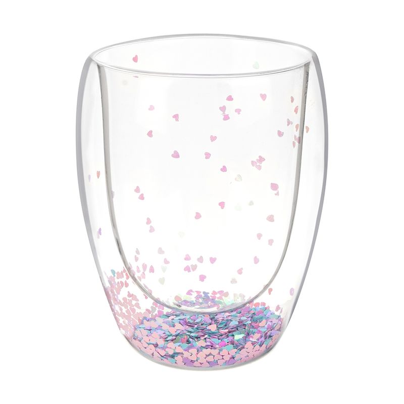 Thermo glass \"Hearts\", 300 ml, in assortment