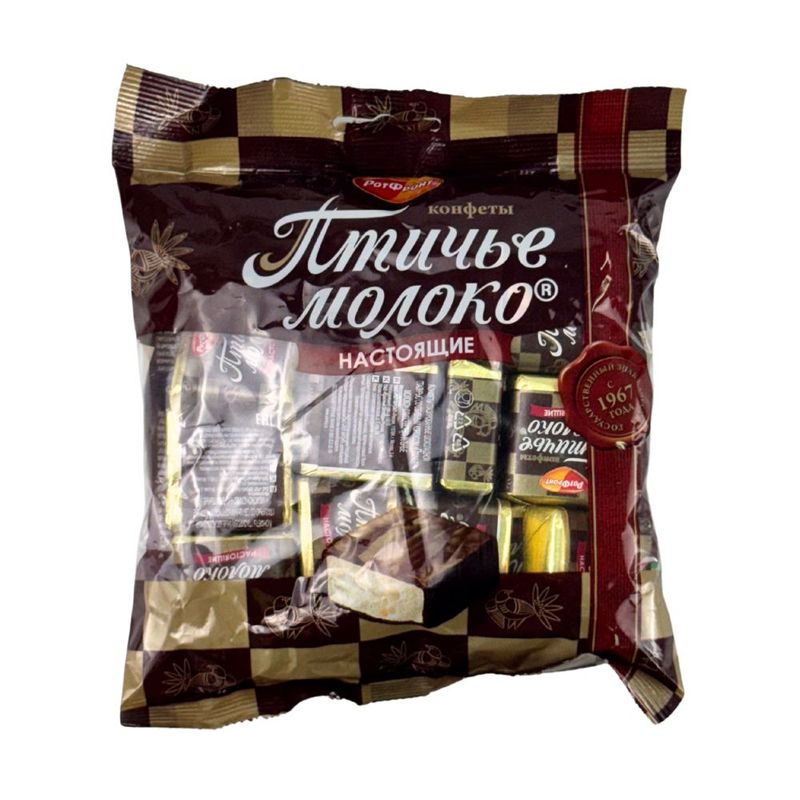 Chocolate-covered soufflé candies \"Ptichye Moloko\", Rot Front, 225 g
