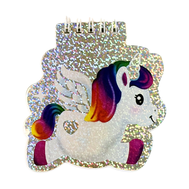 Shaped glitter notepad, Hupper&Dupper, assorted