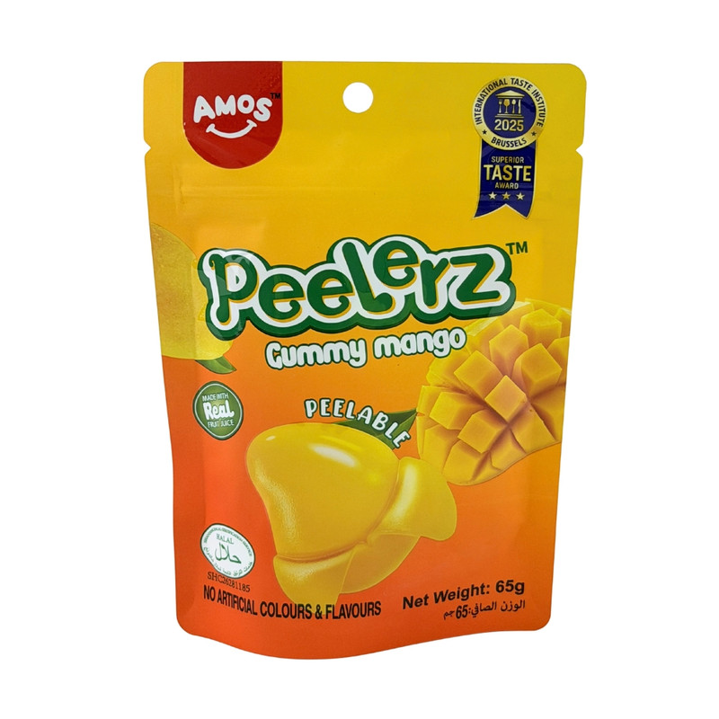 AMOS Peelerz Mango Gummy Candies, 65 g