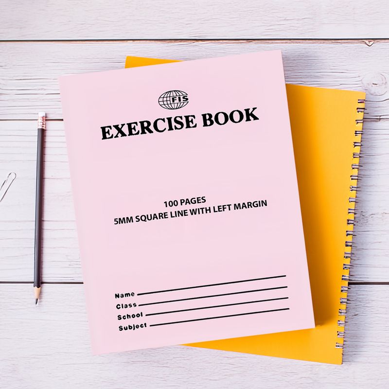 School notebook, FIS, squared 10 mm with margins, 50 sheets