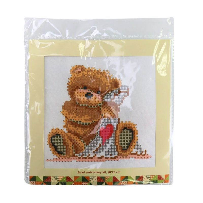 Bead embroidery set, 20×20 cm