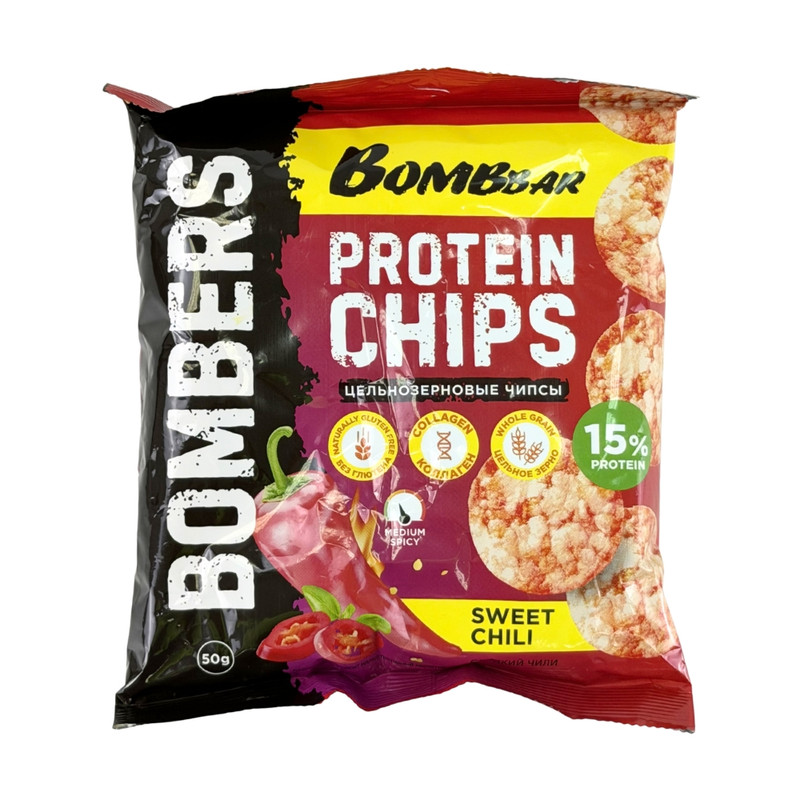 Wholegrain Protein Chips Sweet Chili 50G