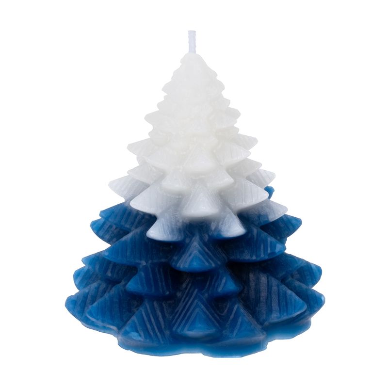 New Year\'s candle \"Pine\", Snow fantasy, 7.5 cm, assorted
