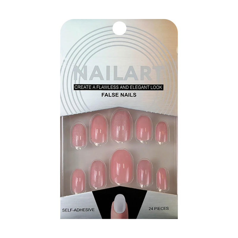 Set of false self-adhesive nails, 24 pcs, assorted