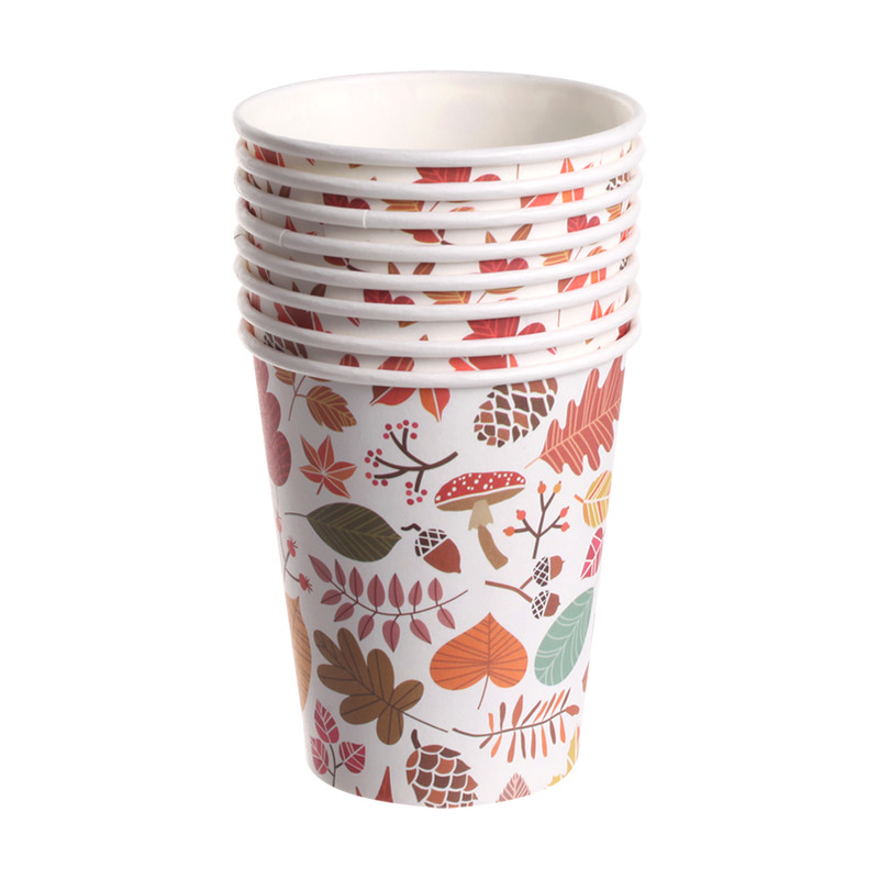Paper cups "Halloween", 250 ml, 8 pcs, multiple variants