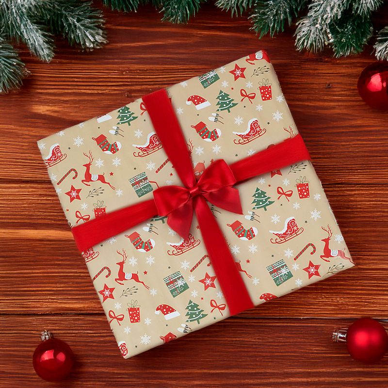 Wrapping paper, Snow Fantasy, 70x100 cm, assorted