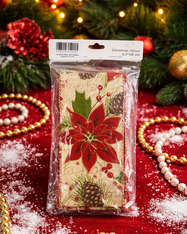 Christmas wrapping ribbon, assorted