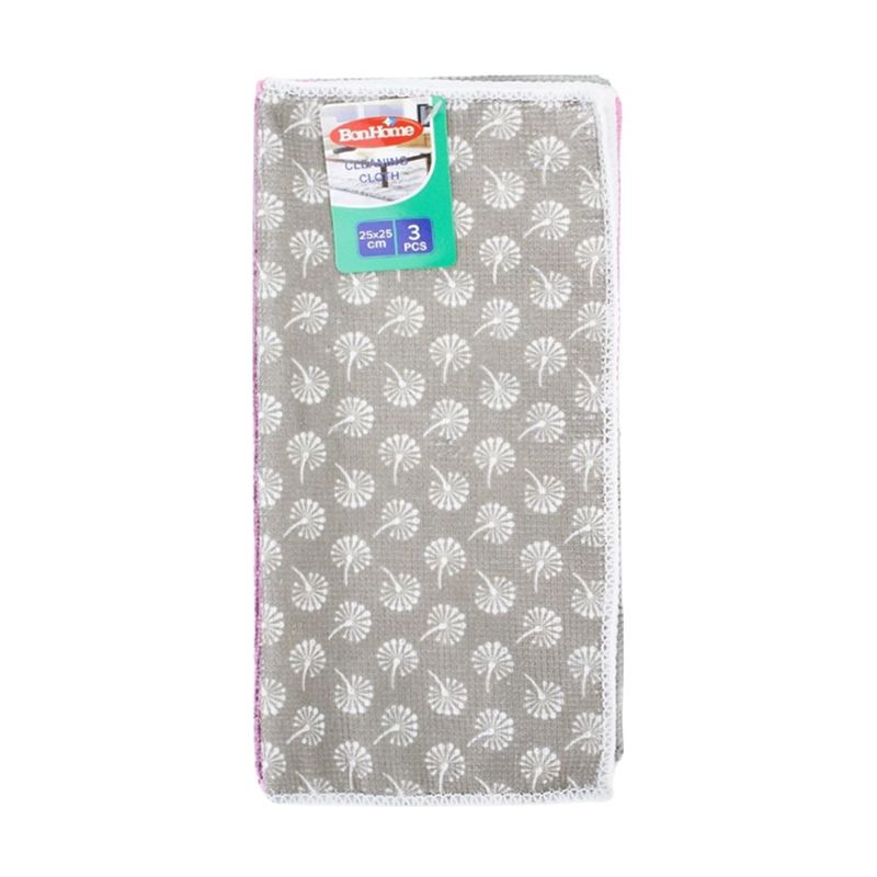 Cleaning cloth, 25x25 cm, 3 pcs., in assortment