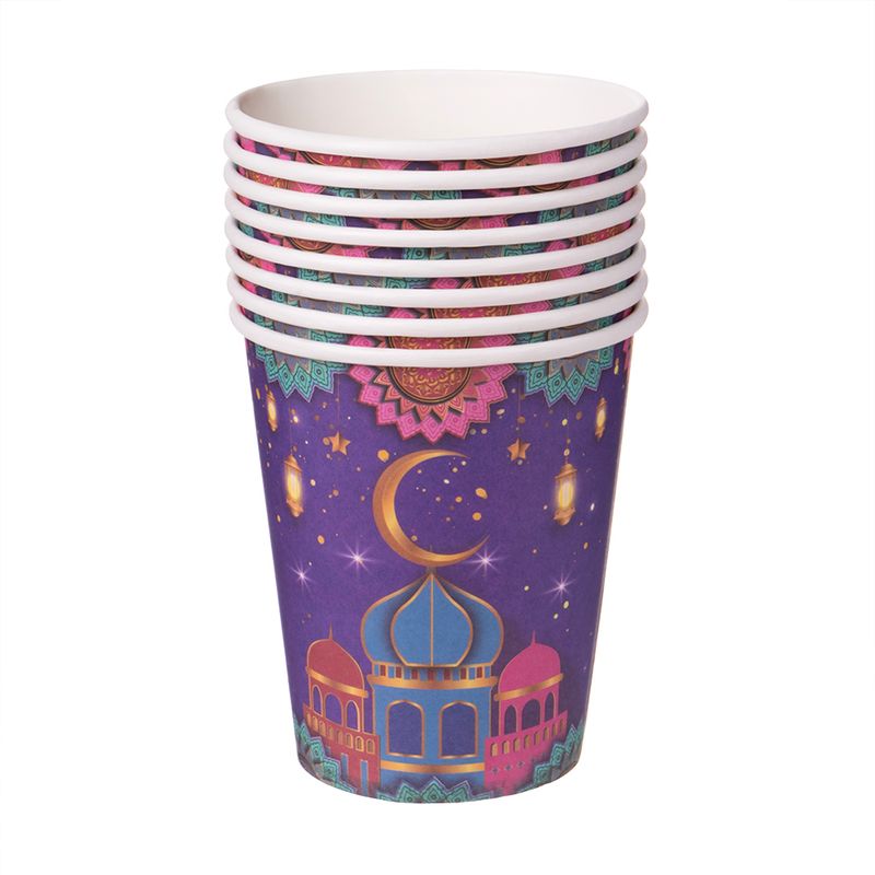 Paper cups \"Ramadan\", 8 pcs., in assortment