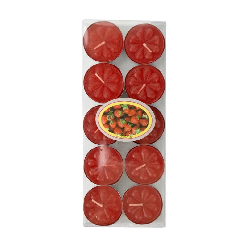 Tea candles, 10 pcs., in assortment