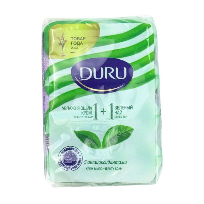 Duru Soap Soft Sens 80g*4 Green Tea