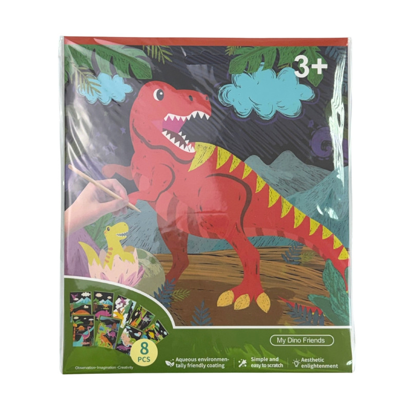 Scratch set, 8 sheets, assorted