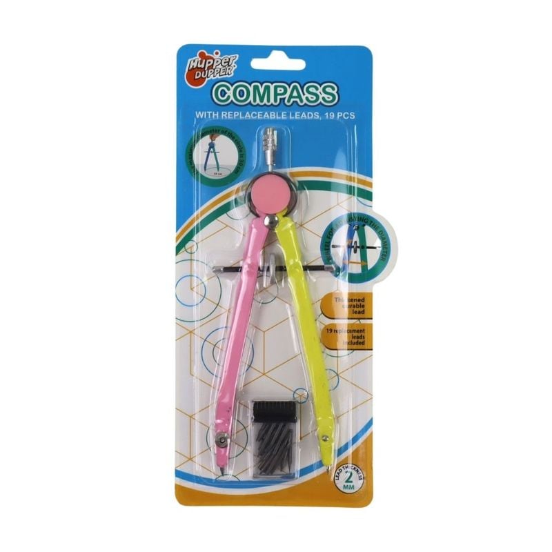 Compass with 19 spare leads, assorted