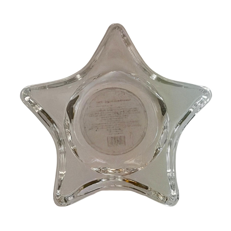 Glass candle holder Star