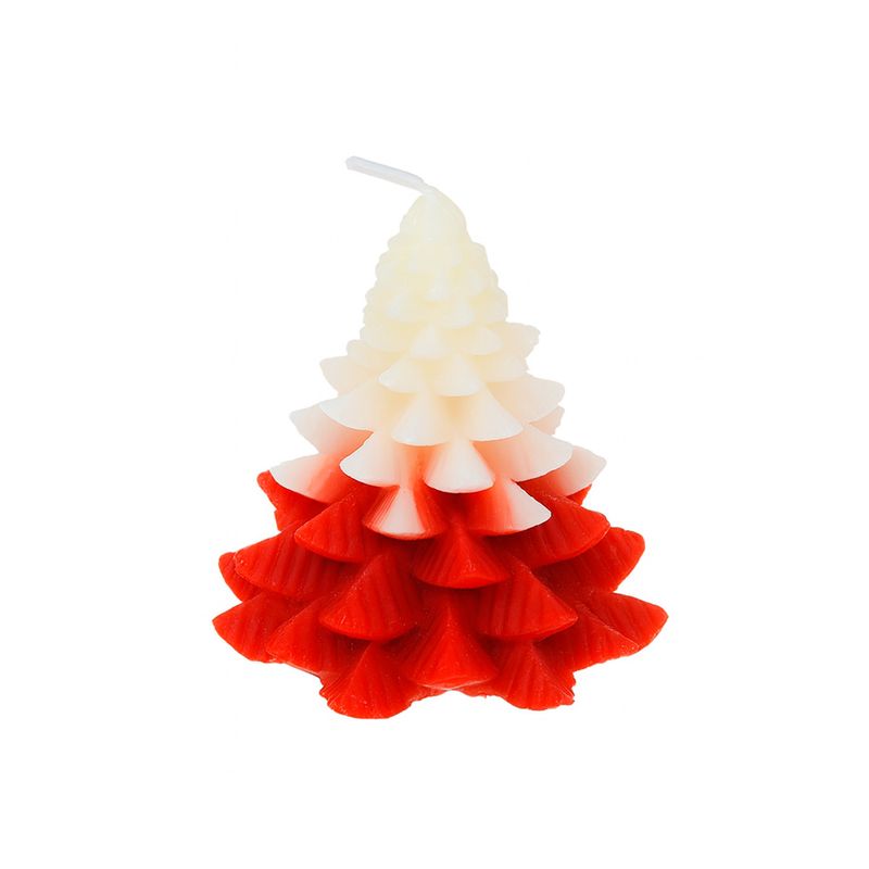 New Year\'s candle \"Pine\", Snow fantasy, 7.5 cm, assorted