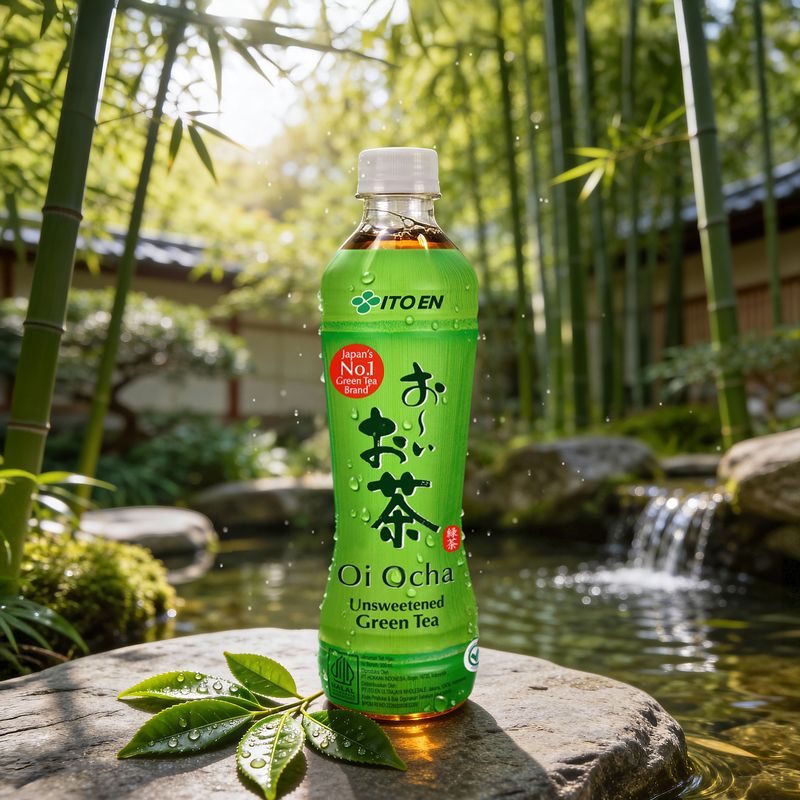 Unsweetened green tea, Oi Ocha, 500 ml