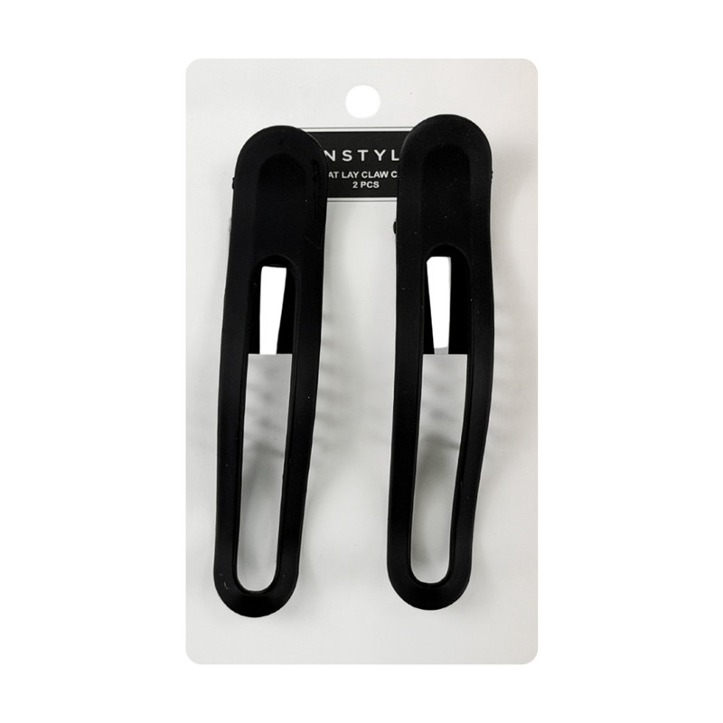 Flat lay claw clip, 2 pcs, assorted