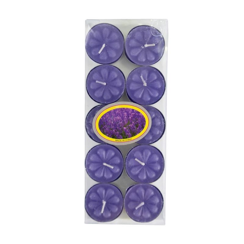 Tea candles, 10 pcs., in assortment