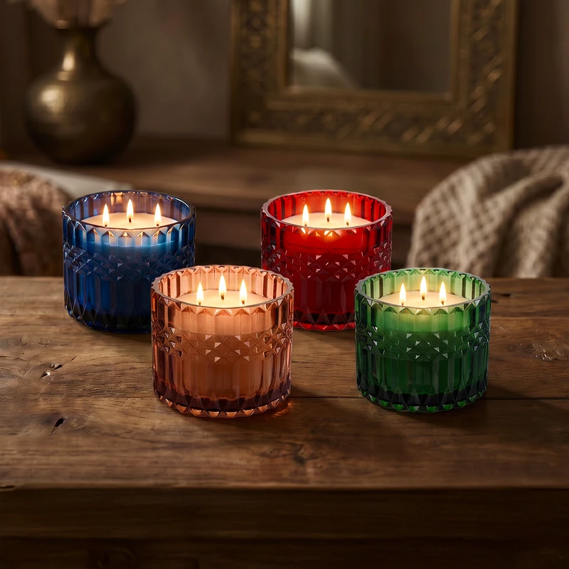 Scented glass candle "Morocco", multiple variants