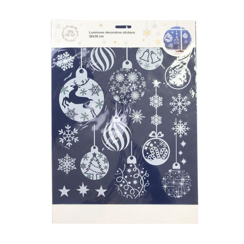 Christmas glowing stickers, assorted