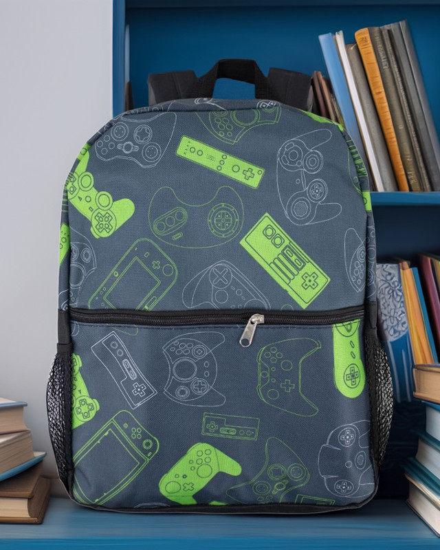 School backpack, 38x30x10 cm, assorted