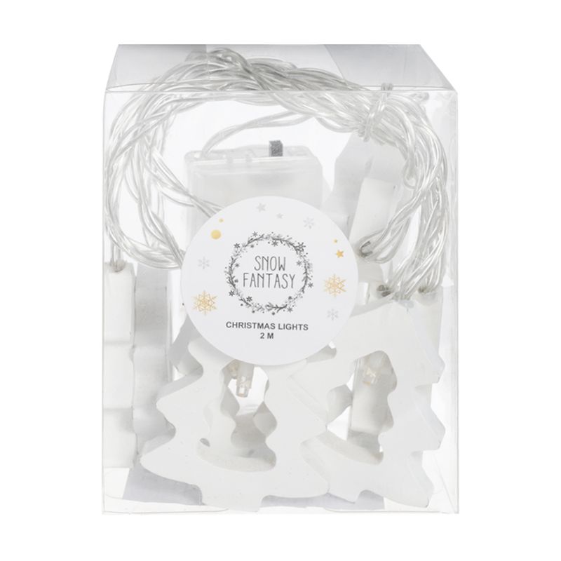 Christmas garland, 2 m, white