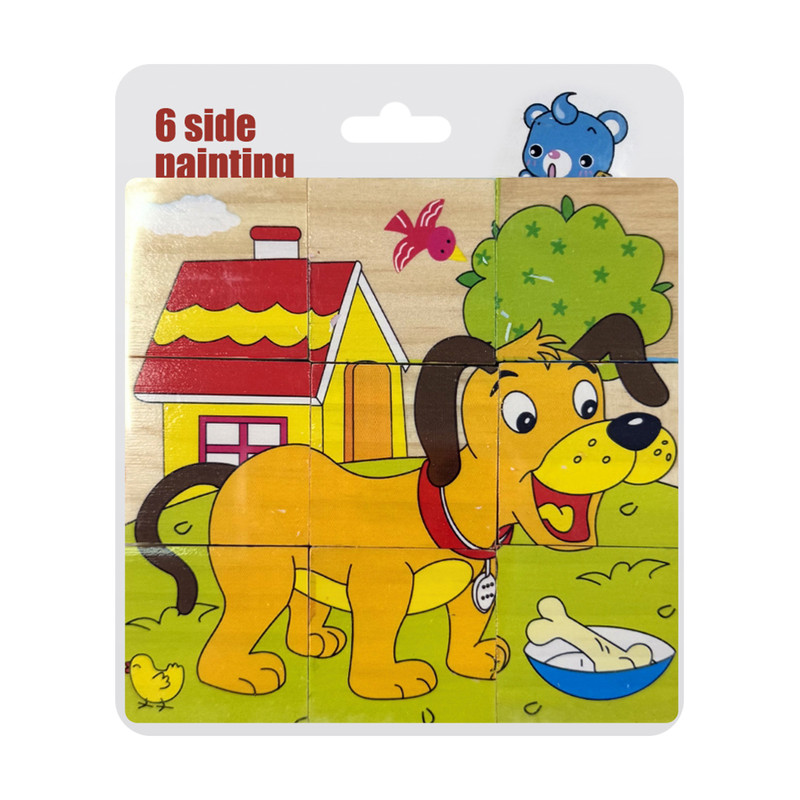 Puzzle blocks, assorted
