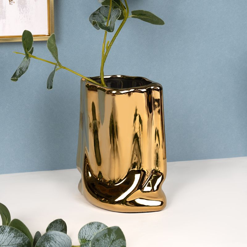 Vase \"Golden\", 12x16.8 cm