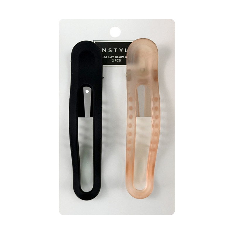 Flat lay claw clip, 2 pcs, assorted