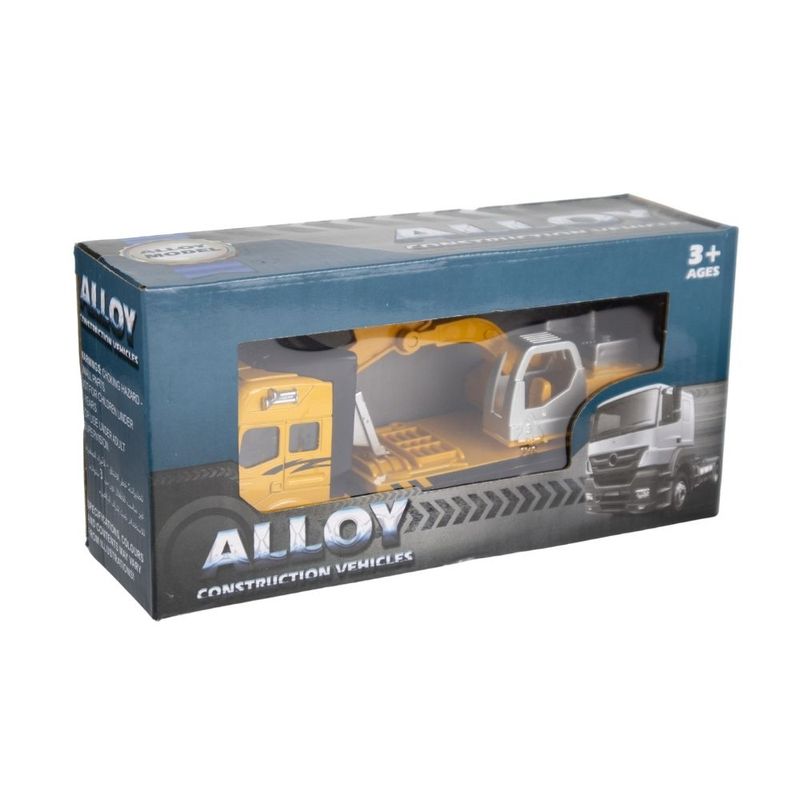 CONSTRUCTION VEHICLES-Yellow, Silver-Dumb Truck