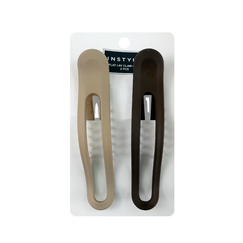Flat lay claw clip, 2 pcs, assorted