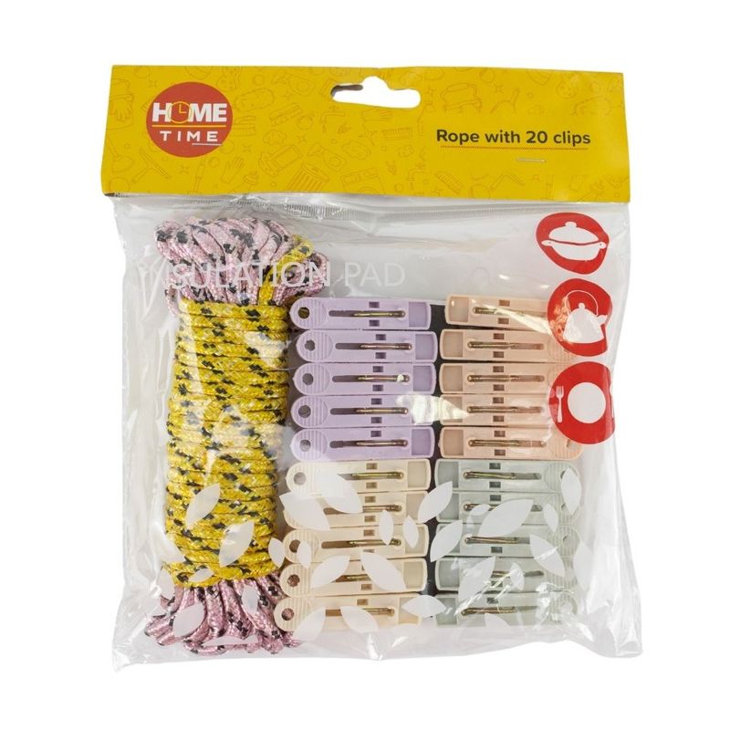 Rope with 13 clips, 10 m