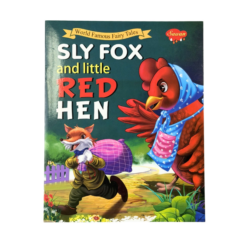English story book Sly Fox & little red Hen, 12 р