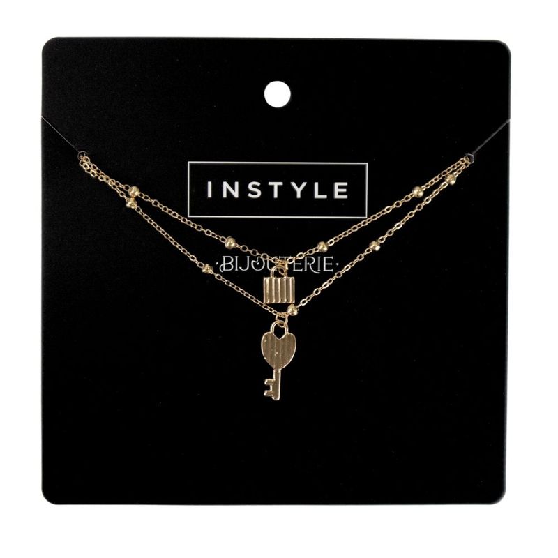 Double necklace with pendants