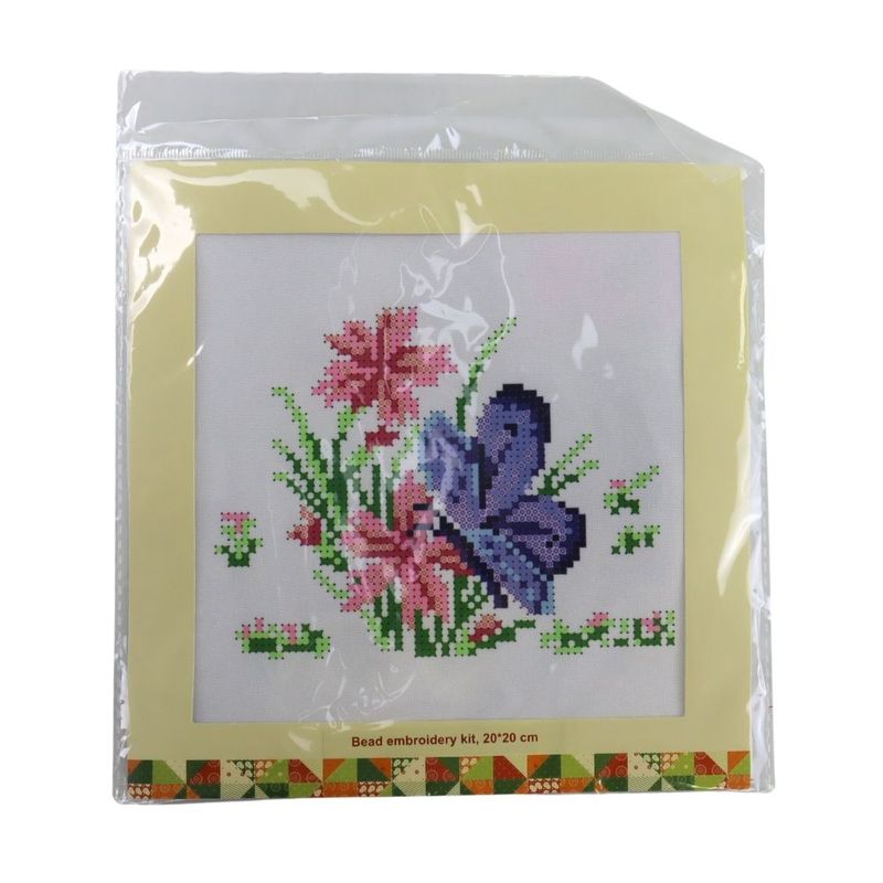 Bead embroidery set, 20×20 cm