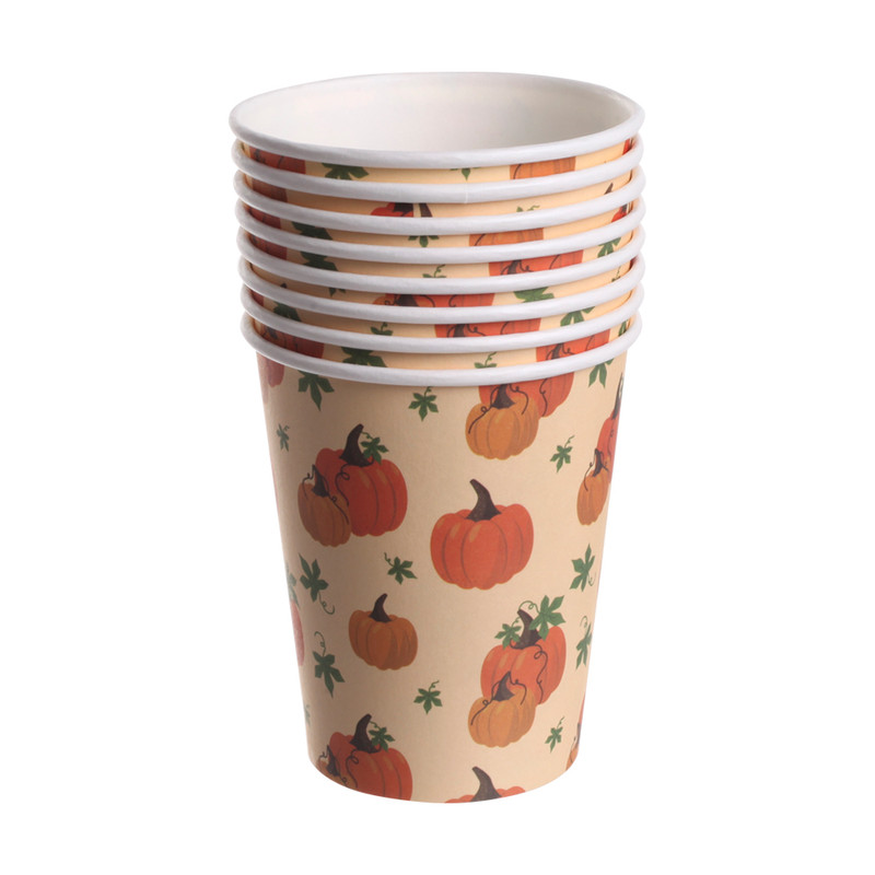 Paper cups "Halloween", 250 ml, 8 pcs, multiple variants