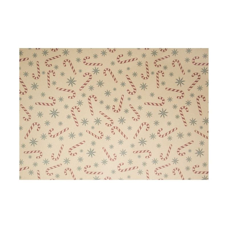 Kraft wrapping paper, Snow Fantasy, 70×100 cm, assorted