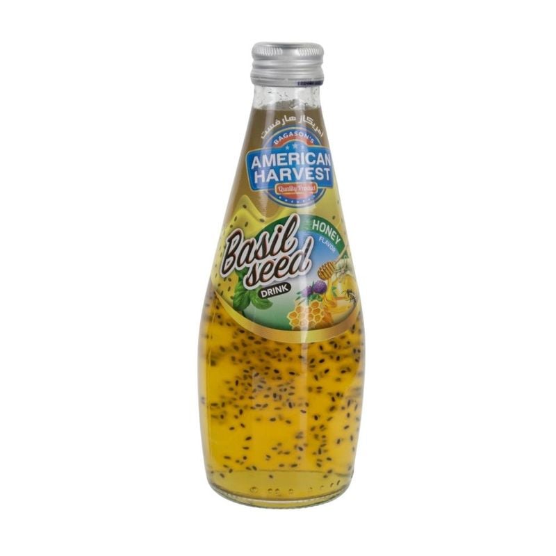 Basil seed drink, American Harvest, honey, 290 ml