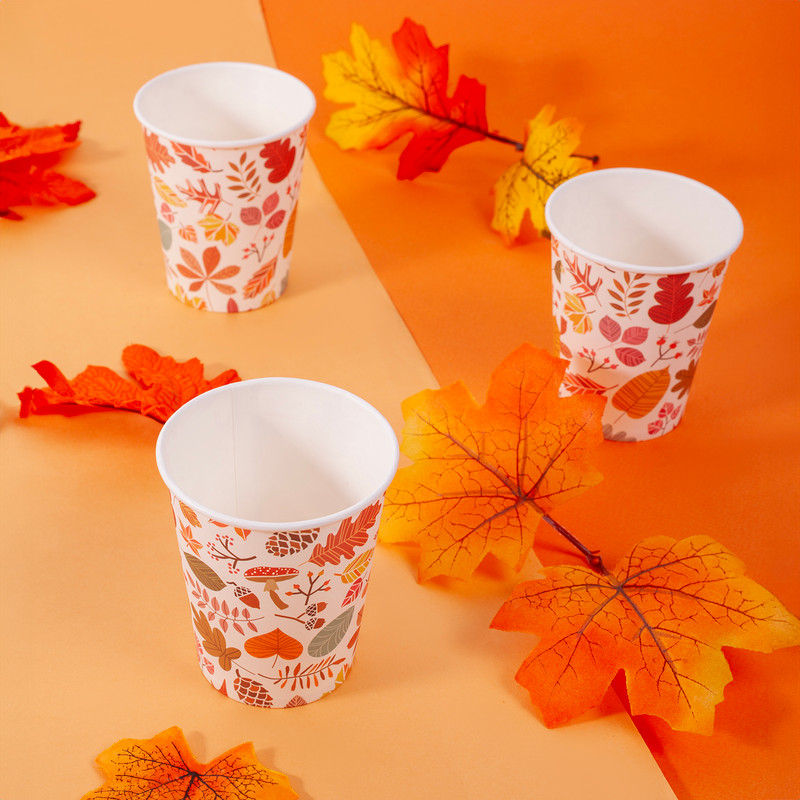 Paper cups "Halloween", 250 ml, 8 pcs, multiple variants